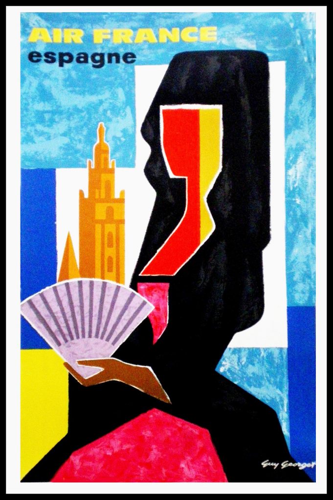 Affiche rétro originale, Air Mail, Livraison spéciale d'un avion
