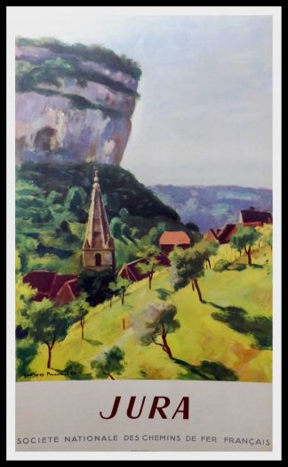 Original vintage travel poster  - JURA - Montagne -  SNCF - PAROUIL 1947