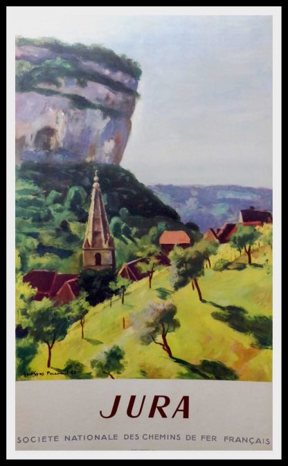Original vintage travel poster  - JURA - Montagne -  SNCF - PAROUIL 1947