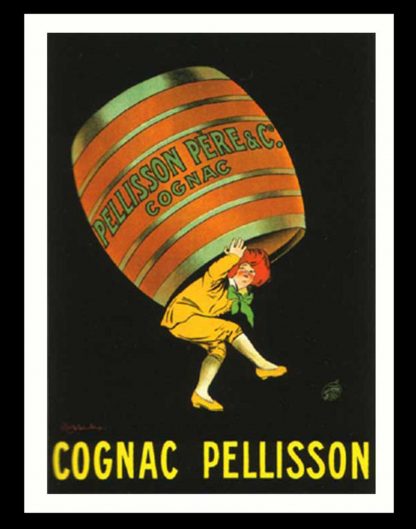 Affiche ancienne originale publicitaire Leonetto CAPPIELLO - Cognac Pellisson -  Alcool - 1907