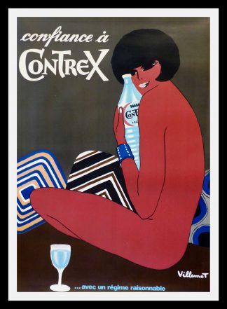 Affiche ancienne originale publicitaire - CONTREX - VILLEMOT - 1980