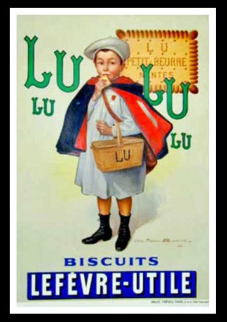 Affiche ancienne originale LU Biscuits Lefèvre Utile - affiche ancienne originale - Firmin Bouisset