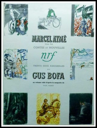 (alt="Affiche originale Marcel Aymé - Contes et Nouvelles, 1953 réalisée et imprimée par NRF (La Nouvelle Revue française) & Gallimard")