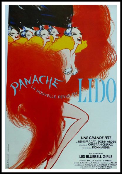 (alt="Affiche ancienne originale, la nouvelle revue du Lido 1980, signée dans la planche par Gruau et imprimée par LaLande-Courbet Ed. Pub Cravenne")