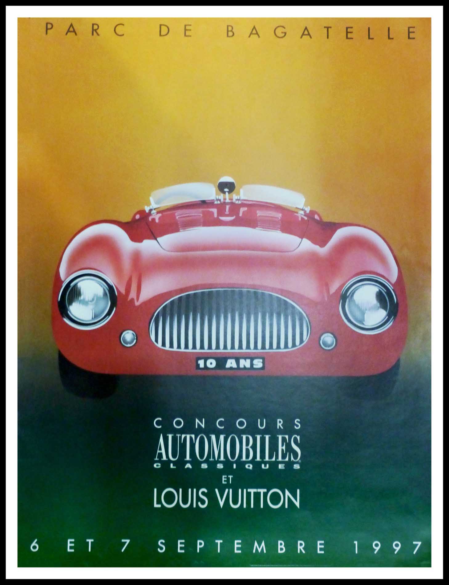 Original vintage poster RAZZIA - Concours automobiles Classiques et Louis  Vuitton 10 ans - 1997 - Poster Paul