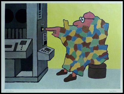 (alt="affiche originale R.Savignac, carte de France, circa 1960 352/500 exemplaires signée au crayon sur l'affiche")