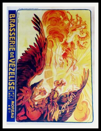 Victor PROUVE : Brasserie de Vézelise, affiche ancienne originale publicitaire 1914