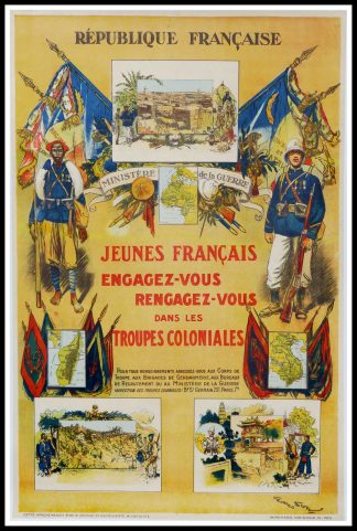 (alt="original vintage advertising poster, République française, signed in the plate Georges SCOTT, printed by Imprimerie Nationale 1929")