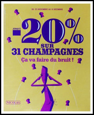 (alt="affiche ancienne originale Vin NICOLAS")