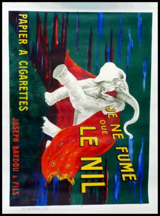 (alt="CAPPIELLO - LE NIL, affiche ancienne originale, signé dans la planche imprimerie VERCASSON, 1912")