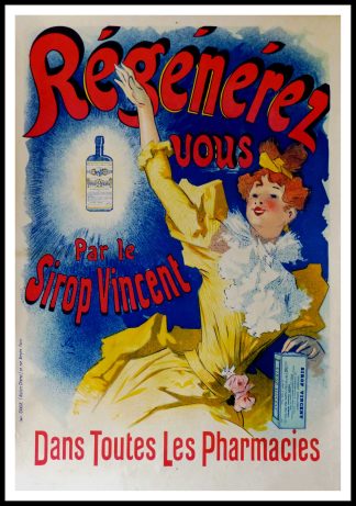 affiche ancienne originale publicitaire - Jules CHERET - Régénérez-vous, 1900