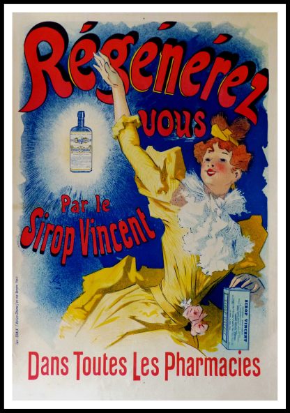 affiche ancienne originale publicitaire - Jules CHERET - Régénérez-vous, 1900