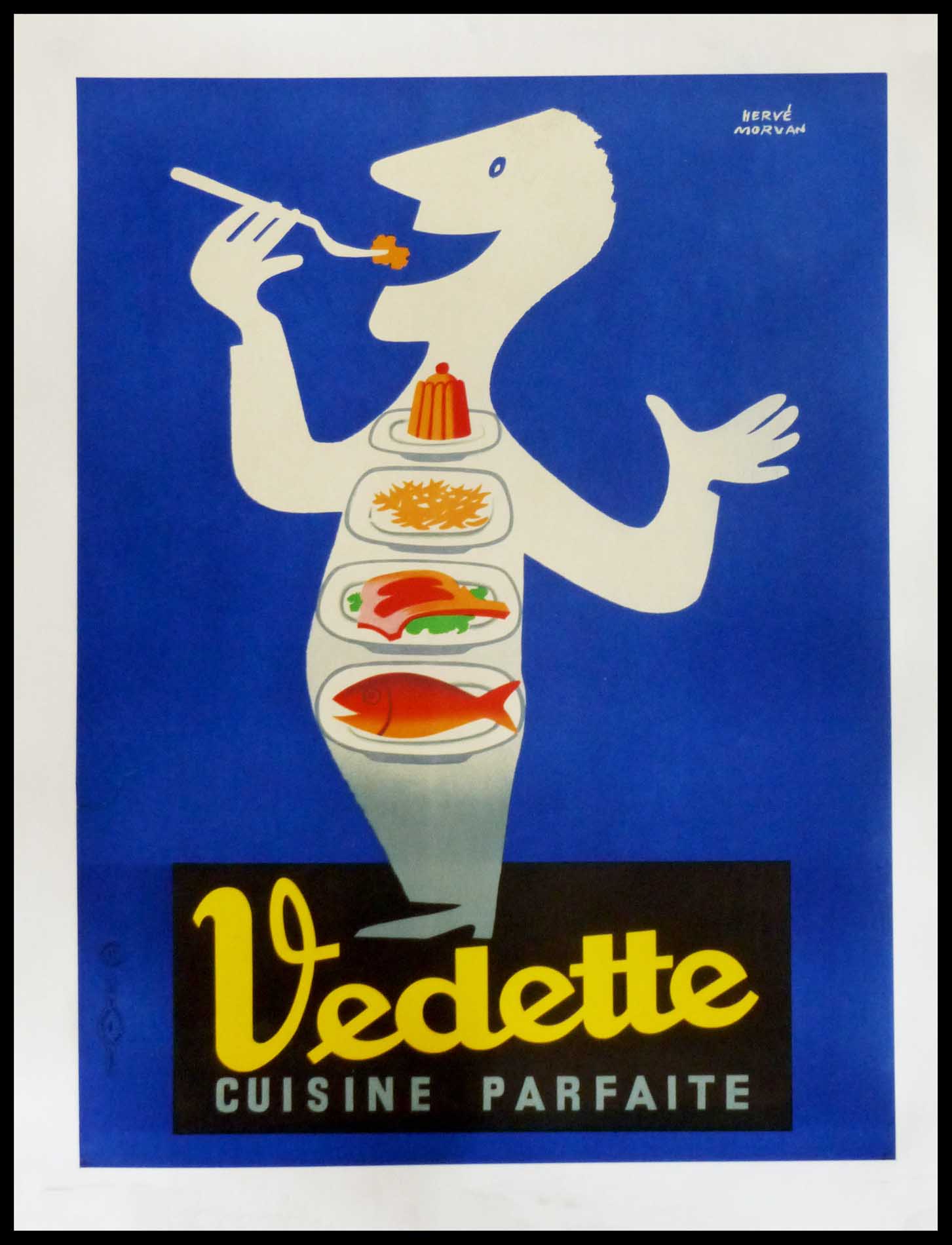 Hervé MORVAN - Vedette cuisine parfaite, original vintage poster, circa 1950