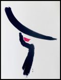 Lithographie Originale René Gruau 'Rouge Baiser' Signée - Circa 1980, Format 65x50 Cm, Parfaite