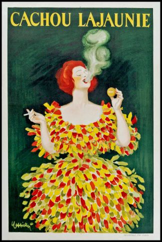Affiche ancienne originale publicitaire - Cachou Lajaunie - CAPPIELLO 1920