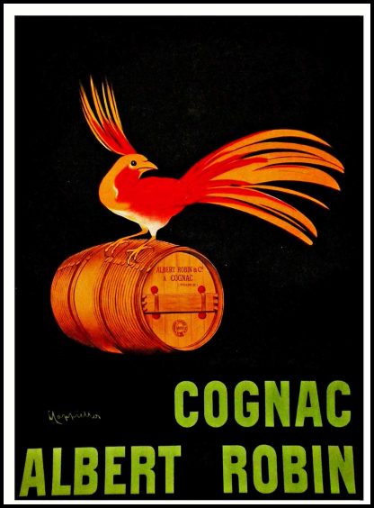 Leonetto CAPPIELLO - Cognac albert Robin, birds, 1906, original vintage advertising poster