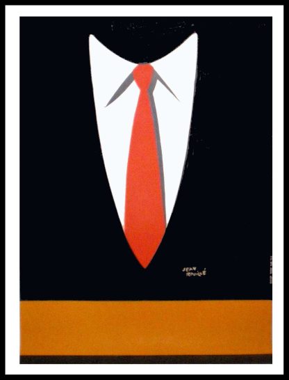 Jean ROUILLE - La cravate, circa 1930, affiche ancienne originale publicitaire