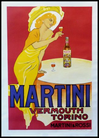 Marcello DUDOVICH - Martini Vermouth Torino, Martini Rossi, 1950, réédition