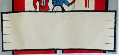 Affiche ancienne originale ski - Sport d'hiver - R. CROUZET circa 1950 – Image 3