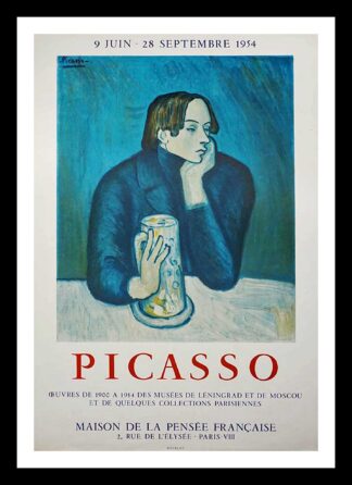 Pablo PICASSO, affiche ancienne originale Mourlot - Maison de la pensée française II, 1954,