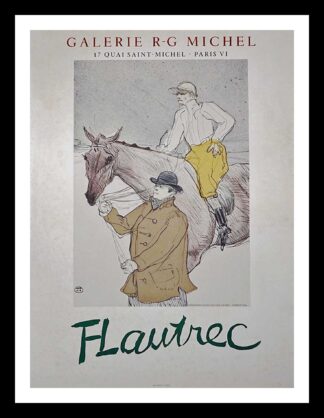 Toulouse Lautrec (after) original vintage exhibition poster - Galerie RG MICHEL,  Mourlot 1954