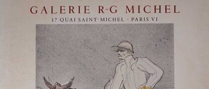 Toulouse Lautrec (after) original vintage exhibition poster - Galerie RG MICHEL,  Mourlot 1954 - Image 2