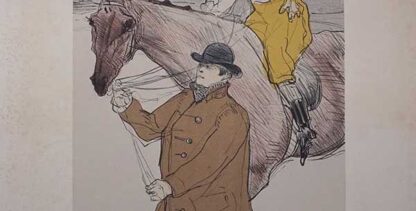 Toulouse Lautrec (after) original vintage exhibition poster - Galerie RG MICHEL,  Mourlot 1954 - Image 3