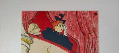 original vintage exhibition poster - Galerie du Bac, Toulouse Lautrec, Mourlot 1954 - Image 2
