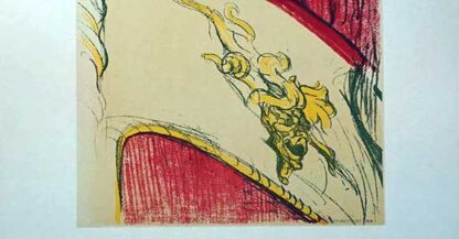 original vintage exhibition poster - Galerie du Bac, Toulouse Lautrec, Mourlot 1954 - Image 3