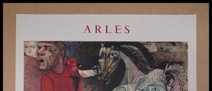 PICASSO affiche ancienne originale exposition - Dessins Gouaches Aquarelles, Musée REATTU Arles, Mourlot 1957 – Image 2