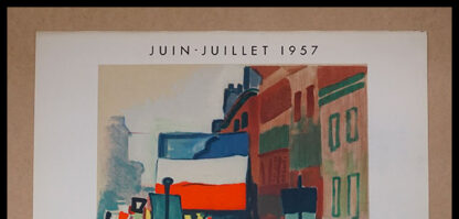 Raoul DUFY affiche ancienne originale exposition - Galerie Beyeler Baumleingasse Bale, Mourlot 1957 – Image 3