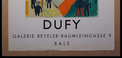 Raoul DUFY affiche ancienne originale exposition - Galerie Beyeler Baumleingasse Bale, Mourlot 1957 – Image 2