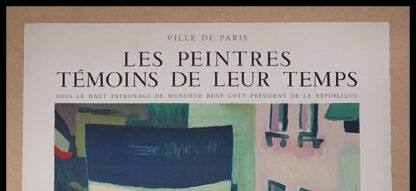 Raoul DUFY affiche ancienne originale exposition - Les peintres témoins de leur temps, Musée Galliéra 1954 – Image 2