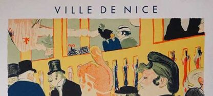 Toulouse Lautrec (after) original vintage exhibition poster - Ville de Nice, Galerie des Ponchettes, Mourlot 1954 - Image 2
