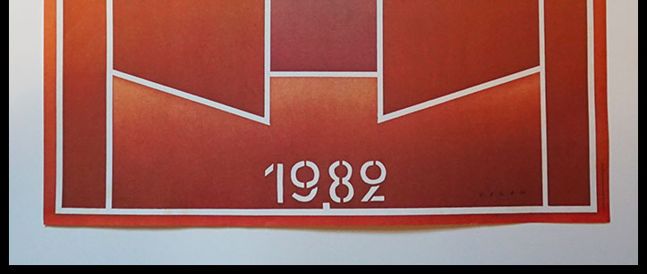 FOLON : affiche officielle Roland GARROS, affiche ancienne originale tennis signée 1982 - Image 4