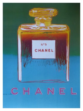 Andy WARHOL : CHANEL N° 5, affiche ancienne originale publicitaire 1997