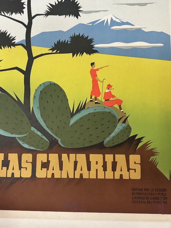 LAU : Islas Canarias, affiche ancienne originale de voyage 1954 - Image 4