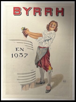 Georges LEONNEC dit LG : BYRRH, affiche ancienne originale publicitaire 1937